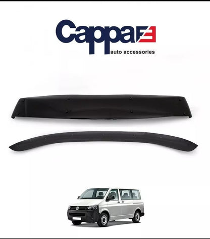 Sun Visor And Bonnet Protector Bug Guard ABS For VW Transporter 2011-15
