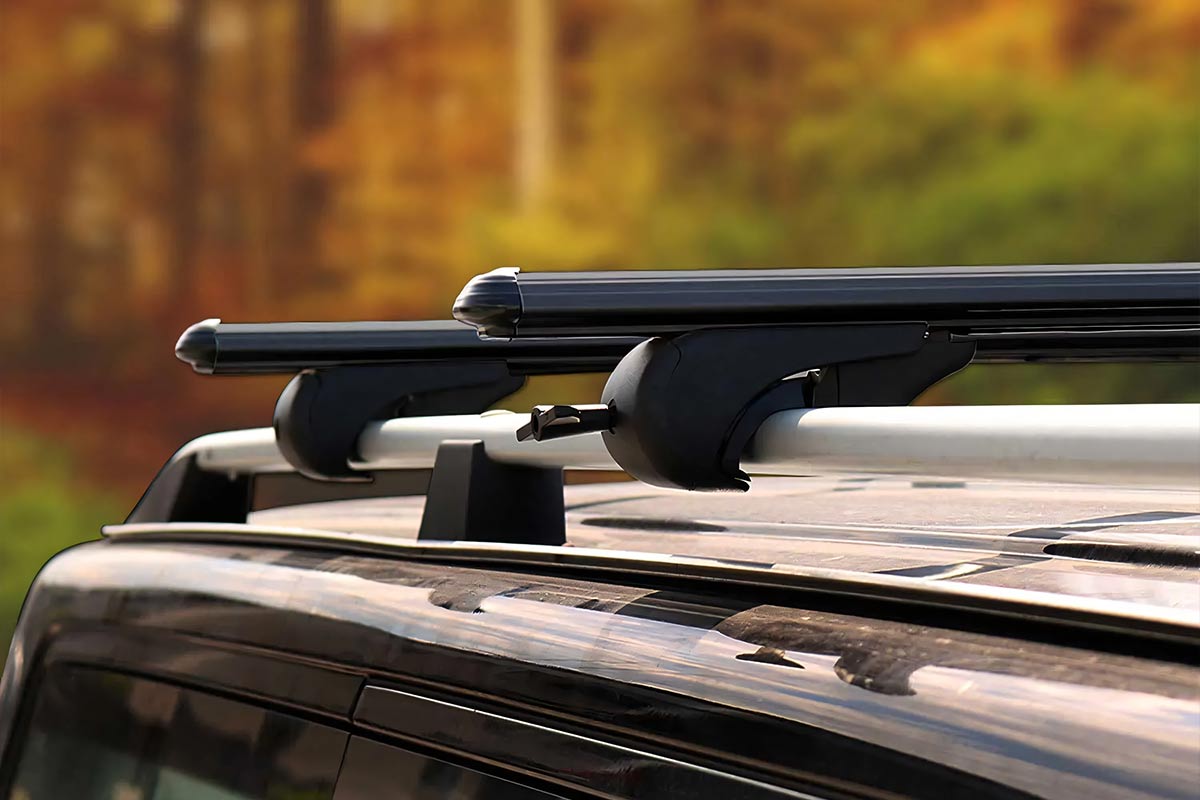 Cappafe Bold Bar Lite Roof Rack Cross Bars Roof Bars Black 122-144 cm 2pcs