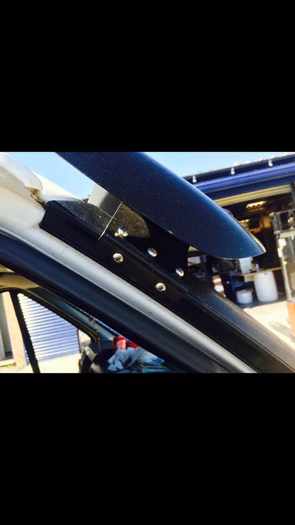 Sun Visor And Bug Guard Solid Black Acrylic For Ford Transit MK6 2002-05