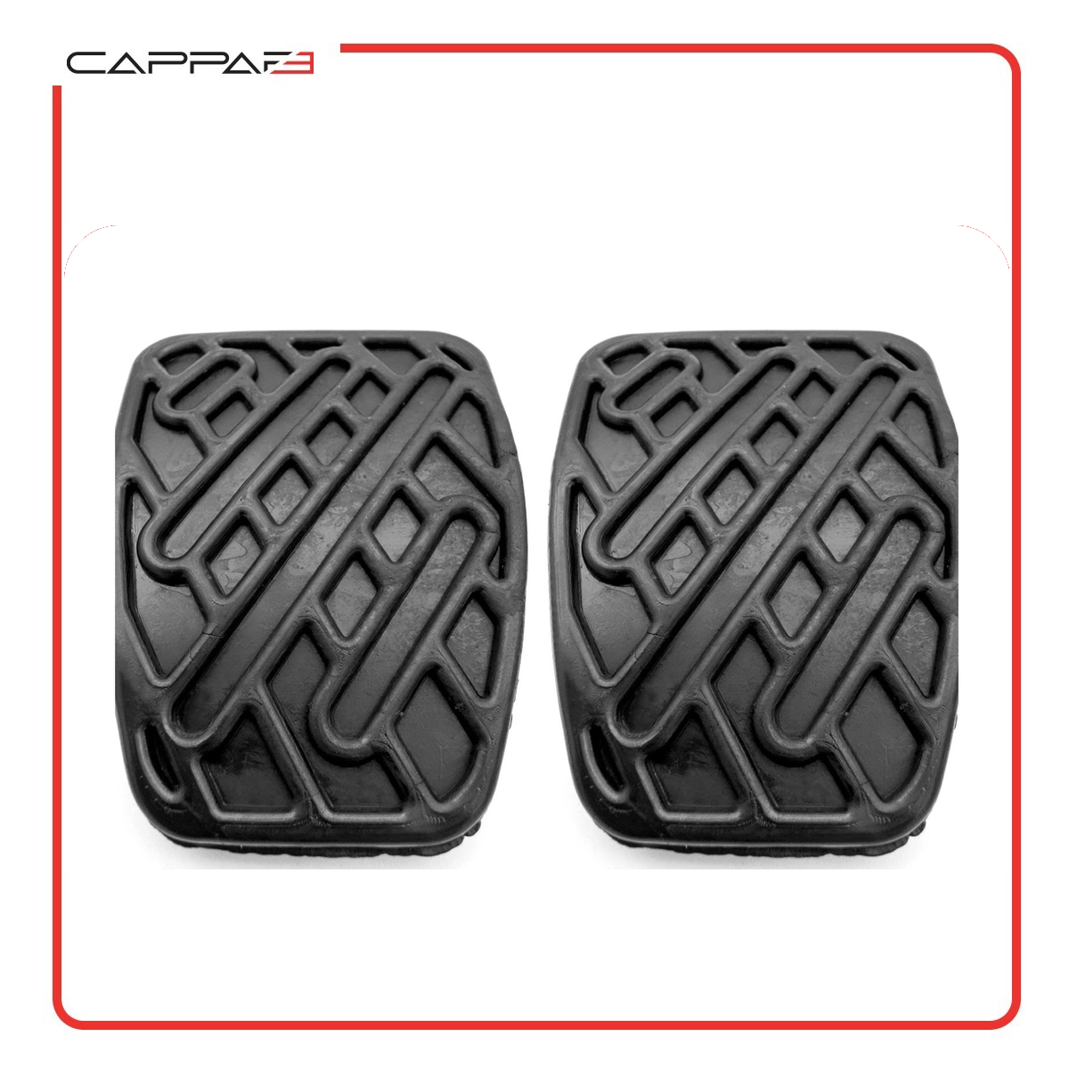 Cappafe Compatible with Nissan Qashqai J10 X-Trail T31 Juke F15 Brake and Clutch Pedal Rubber Pads 2 pcs