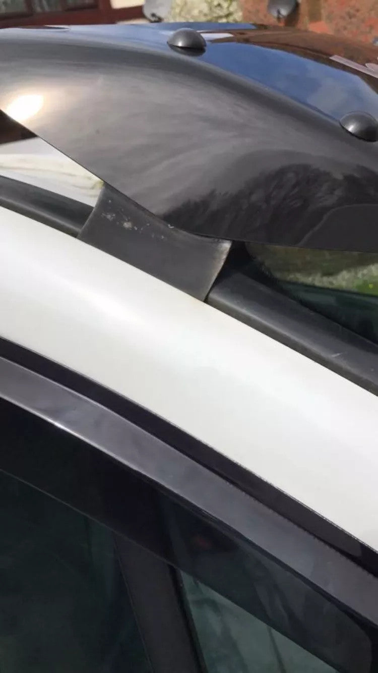 Sun Visor And Bug Guard Black Acrylic For Renault Trafic 2014-2022