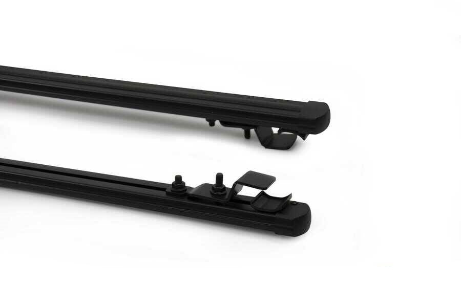 Cappafe Aluminium Roof Rack Cross Bars Roof Bars Black 140 cm 2pcs