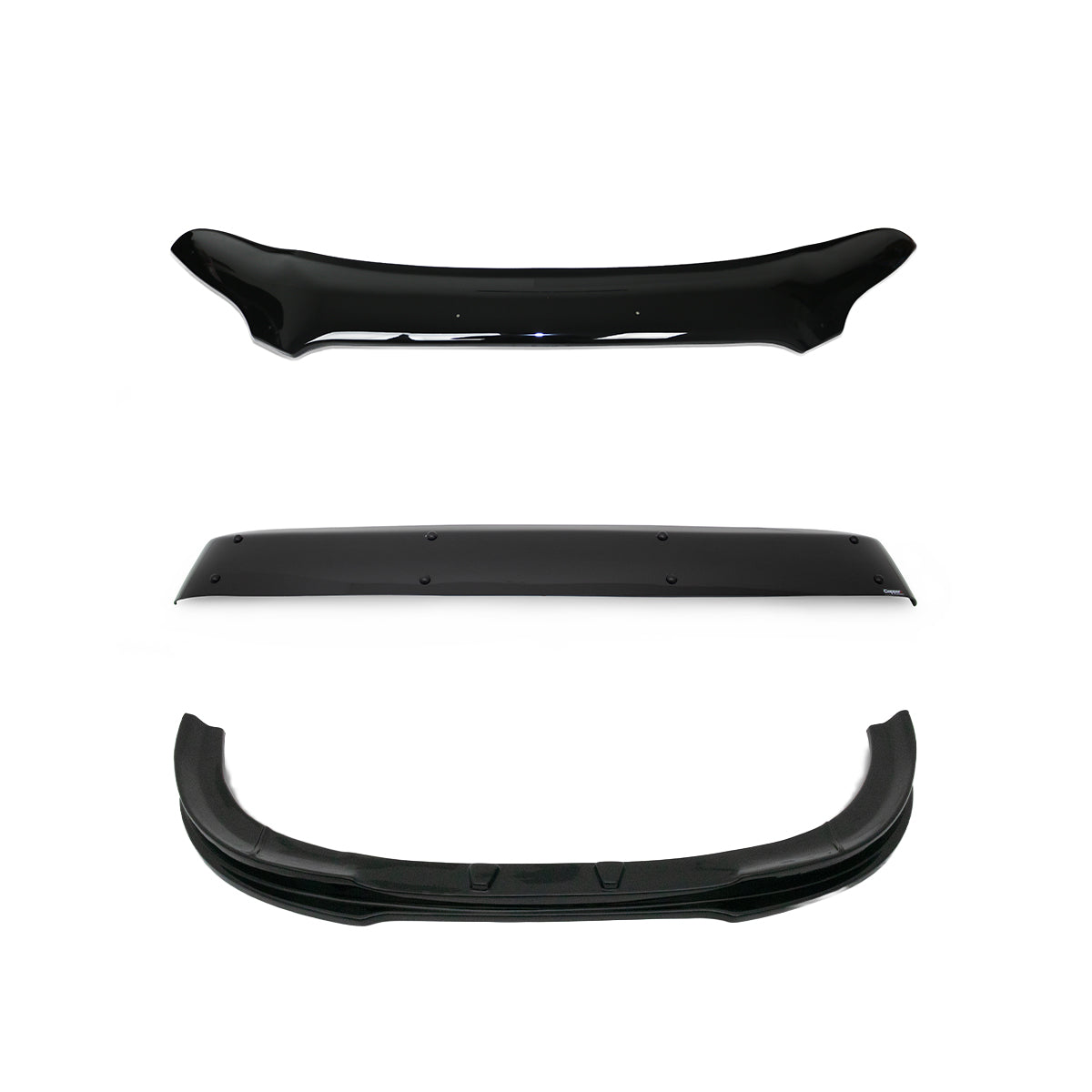 Sun Visor, Bonnet Deflector and Front Bumper Lip for Ford Transit Mk9 2019 Onwards