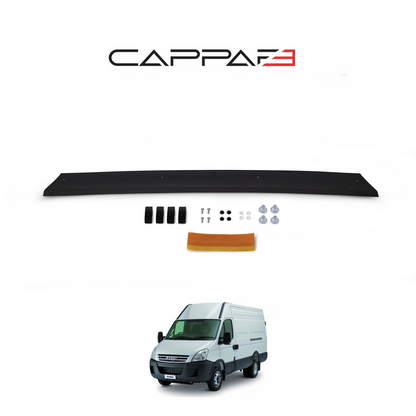 Sun Visor And Bug Guard Solid Black Acrylic For Iveco Daily 2006-2013
