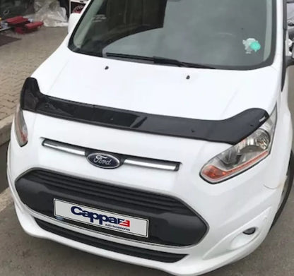 Sun Visor And Bonnet Protector Black Acrylic For Ford Connect 2014-17