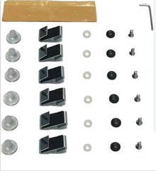 Cappafe universal bonnet deflector metal fitting kit, black, 6 pieces