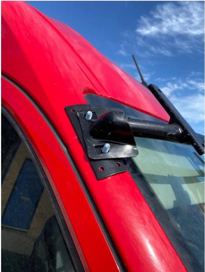 Sun Visor And Bug Guard Solid Black Acrylic For Renault Master 2011-2013