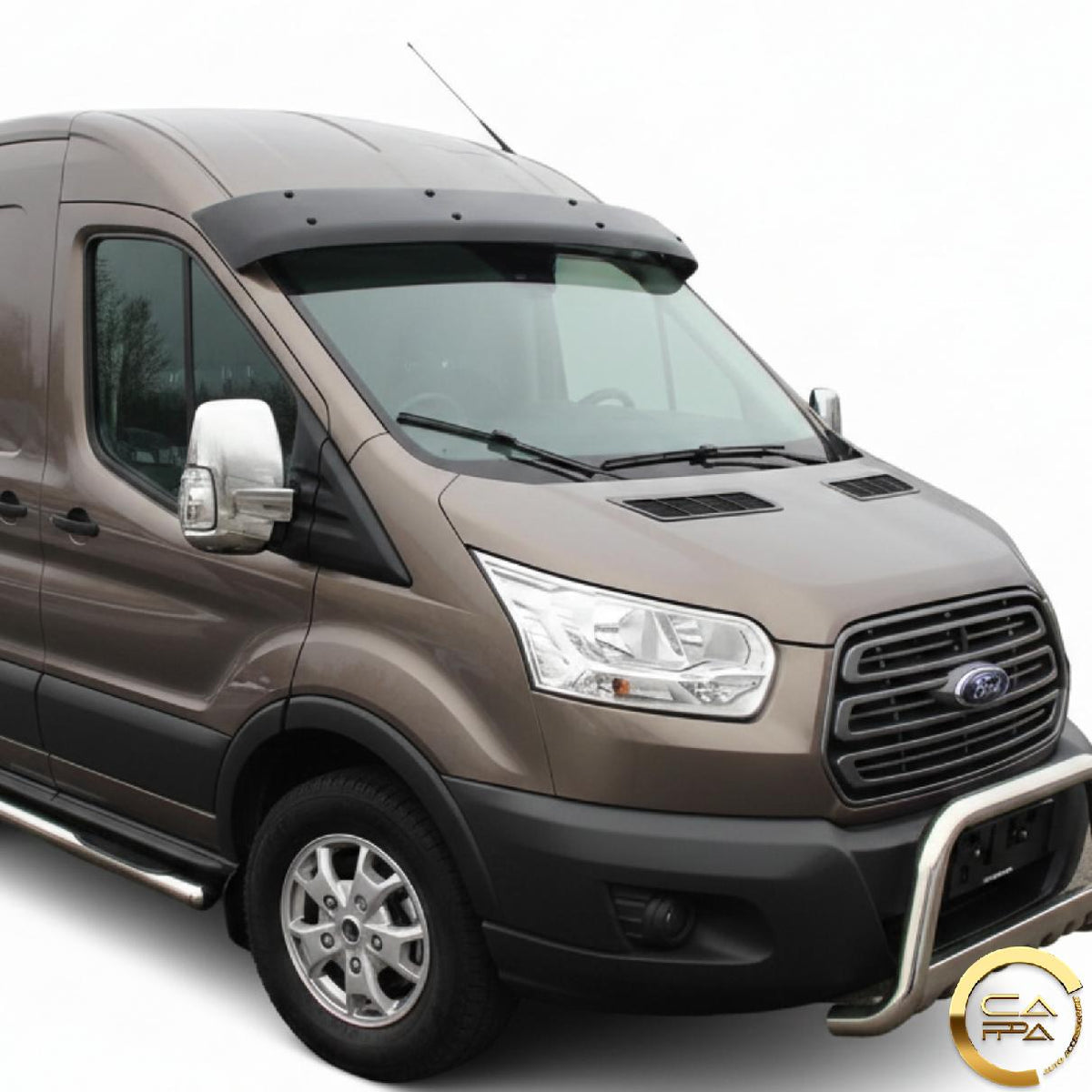 Ford Transit Mk8 2014-2019 Sun Visor Front Solid Acrylic Black