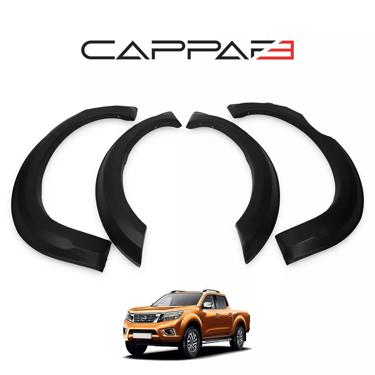 Nissan Navara 3 2016-2021 Fender Flares Wheel Arch Trim Moulding ABS 6pcs