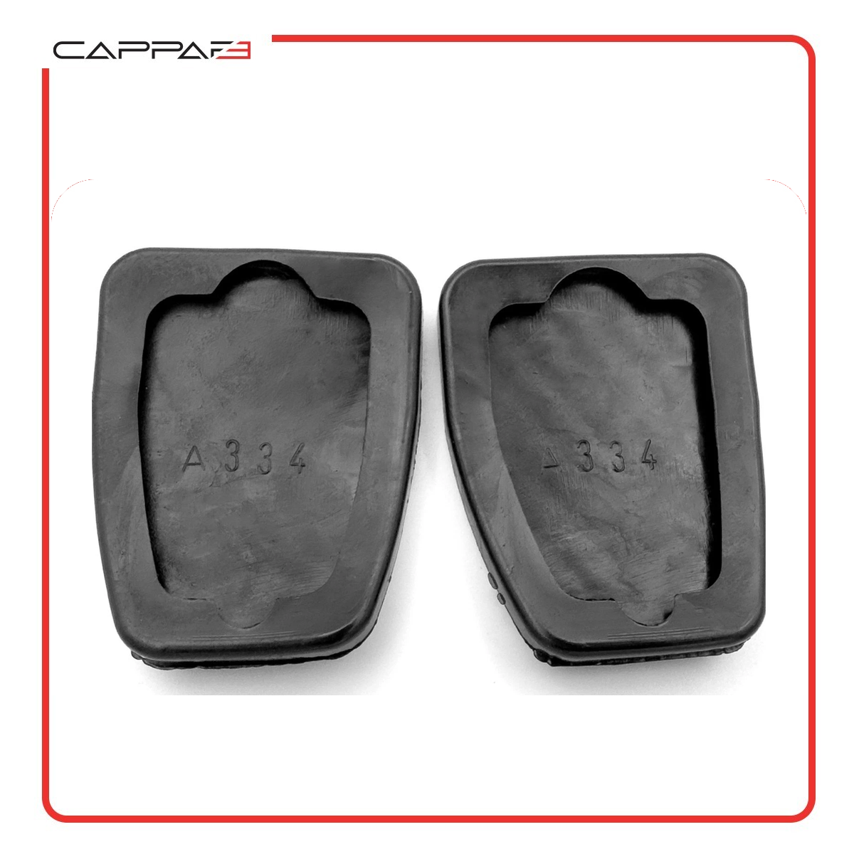 Cappafe Compatible with Nissan Qashqai J10 X-Trail T31 Juke F15 Brake and Clutch Pedal Rubber Pads 2 pcs