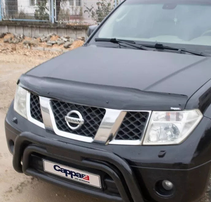 Sun visor And Bug Guard Front ABS Black For Nissan Pathfinder 2006-2015
