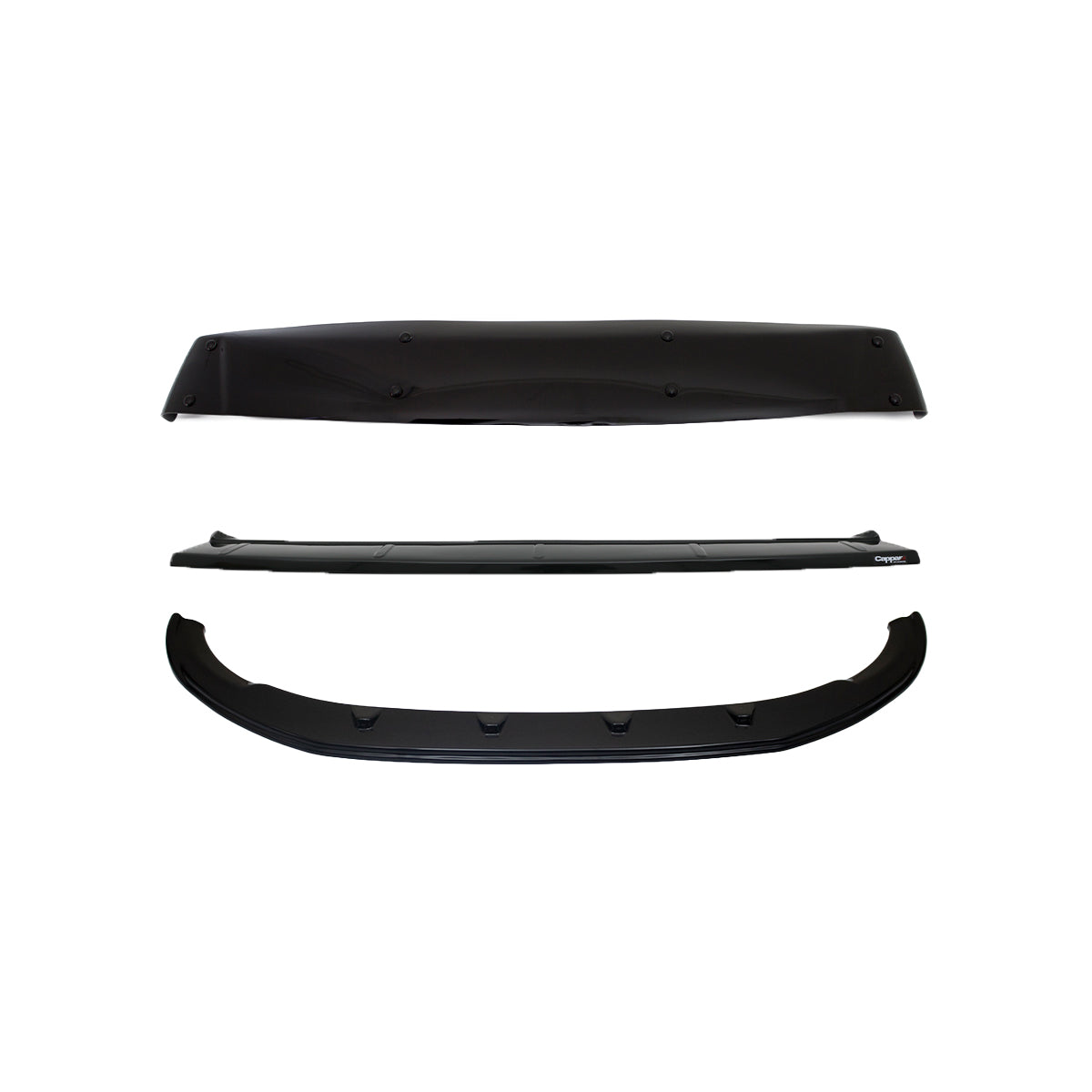 Sun Visor, Front Bumper Lip and Rear Bumper Sill for Volkswagen Transporter T6 2015-2019