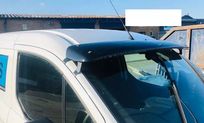 Sun Visor And Bonnet Protector Black Acrylic For Ford Connect 2014-17