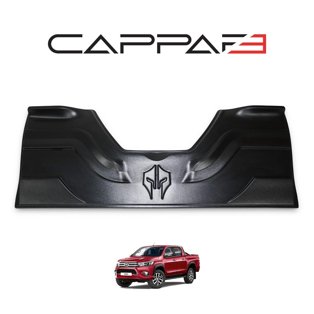 Toyota Hilux 8 (AN) 2015-2020 Bed Rail Caps Tailgate Protector Black 3pcs