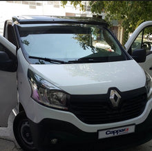 Sun Visor And Bug Guard Black Acrylic For Renault Trafic 2014-2022