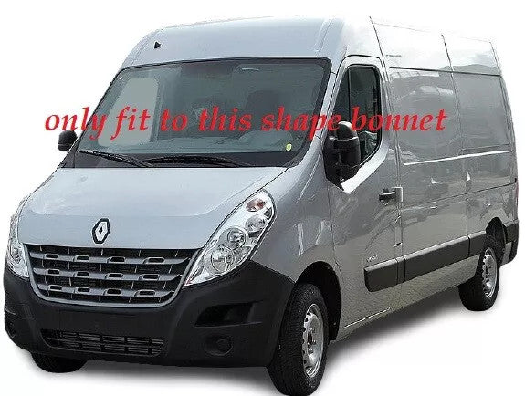 Renault Master 3 2010-2013 Bonnet Wind Stone Deflector Bug Guard