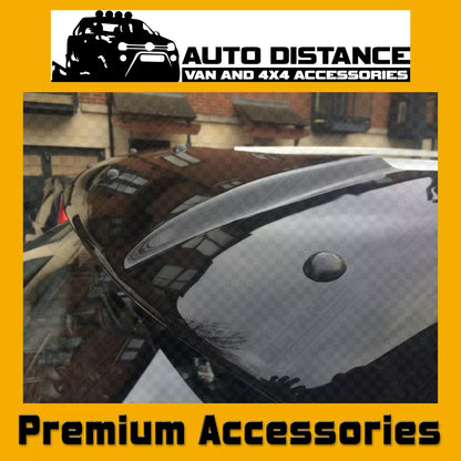Sun Visor And Bug Guard Solid Black Acrylic For Mitsubishi L200 2007-14