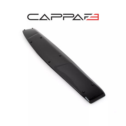 Sun Visor And Bug Guard Solid Black ABS For Ford Transit Custom 2013-17