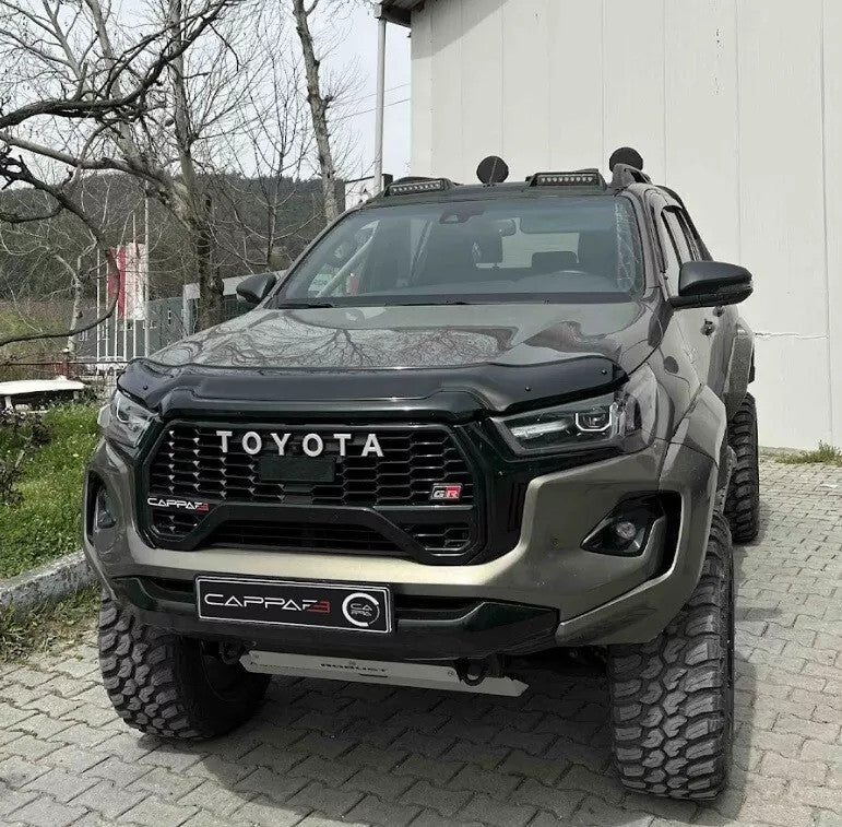 Toyota Hilux 8 (AN) 2021-2023 Bonnet Wind Stone Deflector Bug Guard