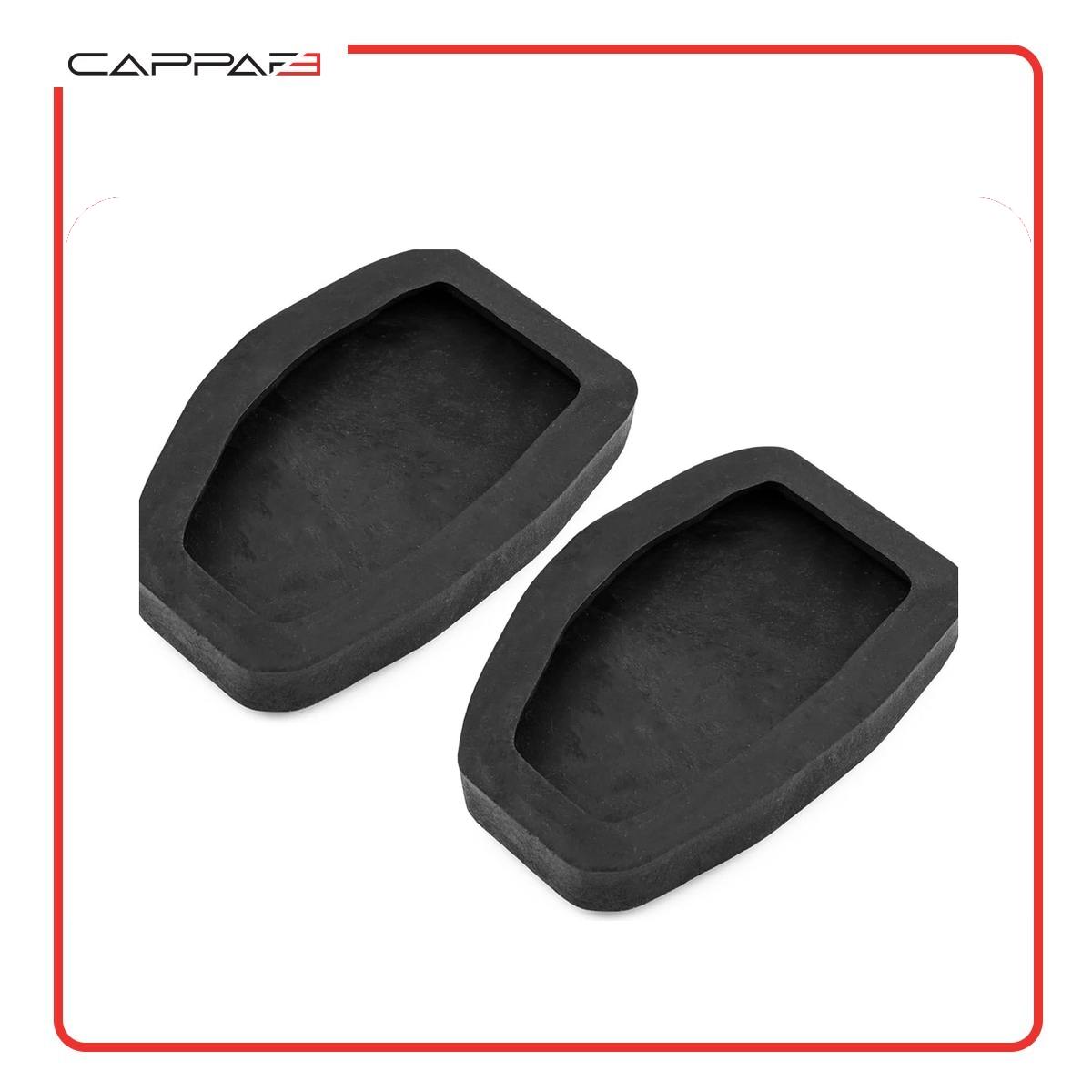 Cappafe Compatible with Citroen Berlingo Peugeot Partner Expert Brake and Clutch Pedal Rubber Pads 2 pcs