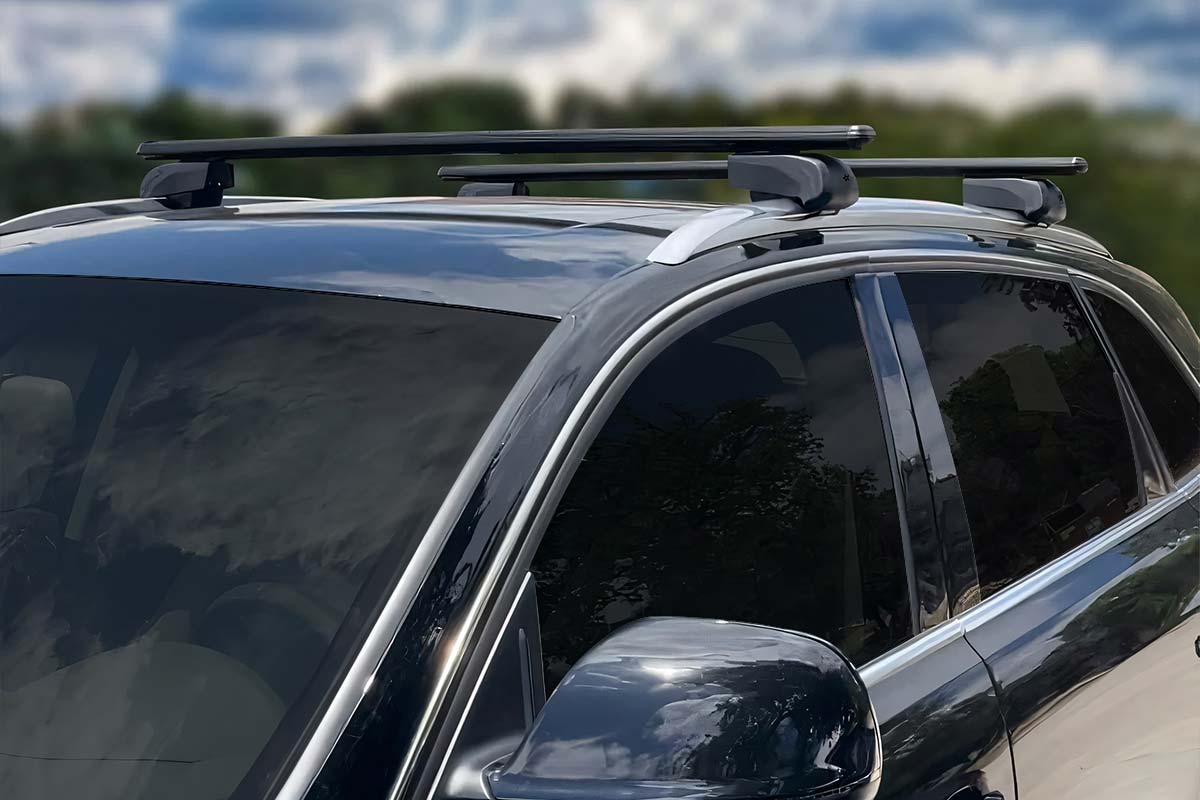 Cappafe Bold Bar V2 Roof Rack Cross Bars Roof Bars Black 127cm 2pcs