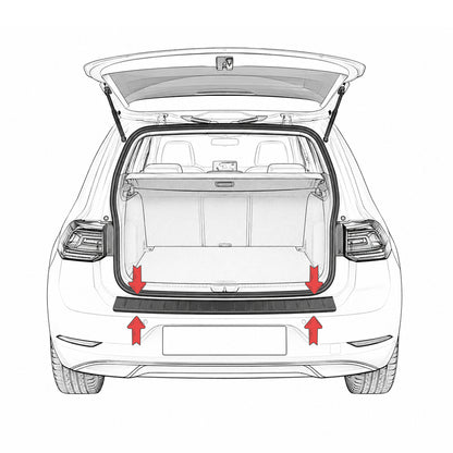 Bonnet Deflector and Rear Bumper Sill for Ford Kuga 2 (C520) 2012-2016