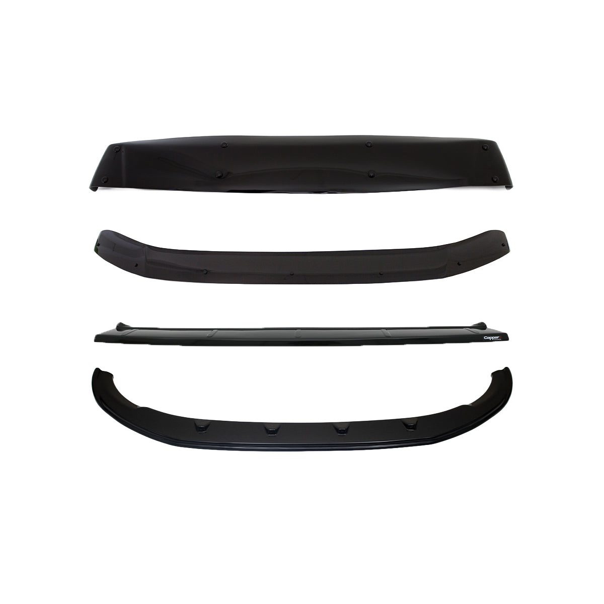 Sun Visor, Bonnet Deflector, Lip and Bumper Sill for Volkswagen Transporter T6 2015-2019