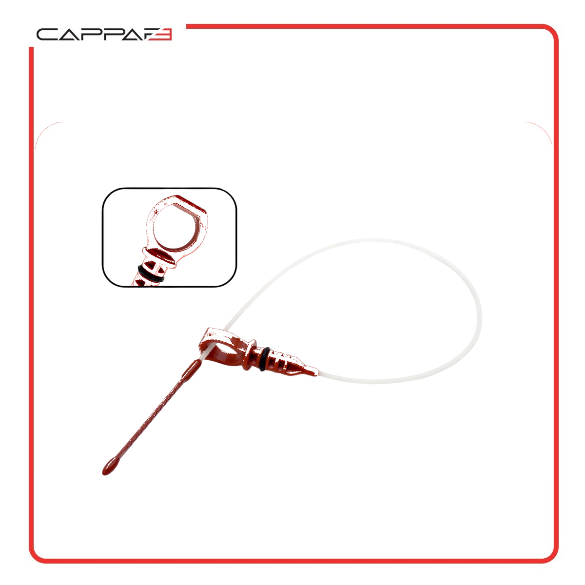 Cappafe Compatible with Ford C-Max Focus 1.6 TDCi Oil Level Dipstick 595 mm 3M5Q6750ED