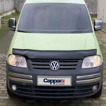 Sun Visor And Bug Guard Front Solid Black Acrylic For VW Caddy 2004-2009