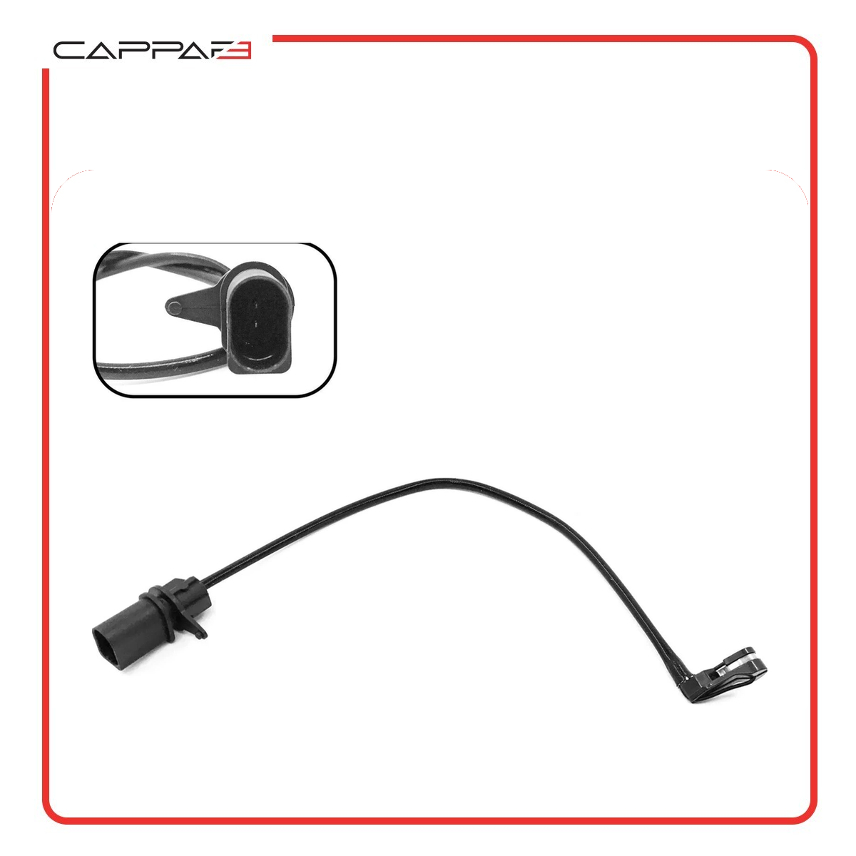 Cappafe Compatible with Audi A4 A5 A6 A7 Q5 Front Brake Pad Wear Sensor 8T0907637 8K0615121