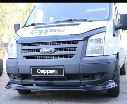 Ford Transit Mk7 2006-2014 Front Bumper Lip Splitter Spoiler Acrylic Black