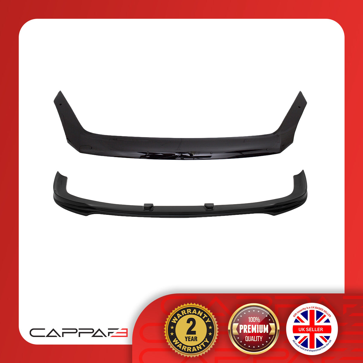 Bonnet Deflector and Front Bumper Lip for Volkswagen Crafter 1 (2E) 2006-2017