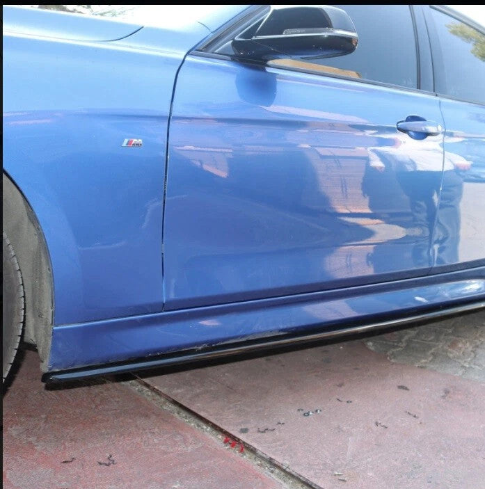 BMW 3 Series (F30) 2011-2019 Side Skirts Sill Extension Splitter Black