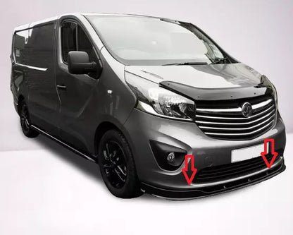 Vauxhall Vivaro B (X82) 2014-2019 Front Bumper Lower Lip Black