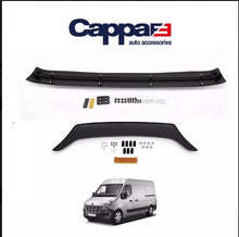 Sun Visor And Bug Guard Solid Black Acrylic For Renault Master 2011-2013
