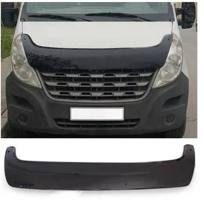 Sun Visor And Bug Guard Solid Black Acrylic For Renault Master 2011-2013