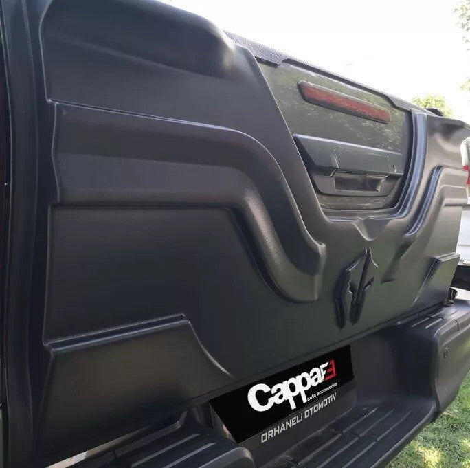 Toyota Hilux 8 (AN) 2015-2020 Bed Rail Caps Tailgate Protector Black 3pcs