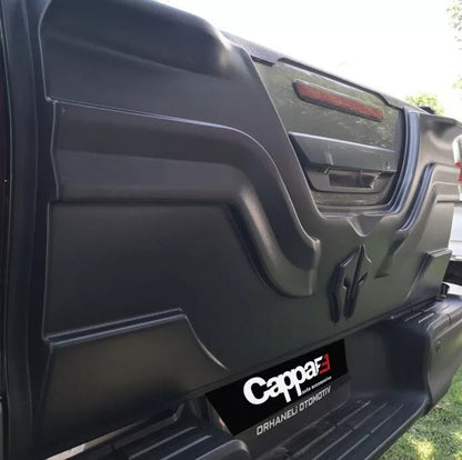 Toyota Hilux 8 (AN) 2015-2020 Bed Rail Caps Tailgate Protector Black 3pcs