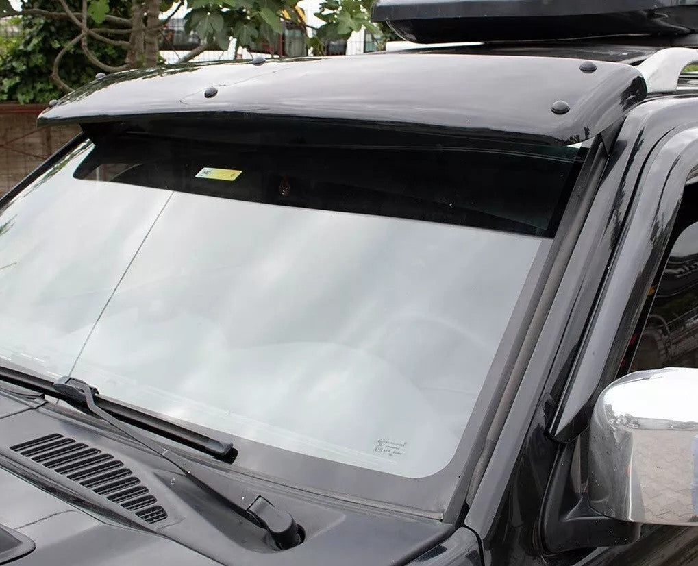 Sun visor And Bug Guard Front ABS Black For Nissan Pathfinder 2006-2015