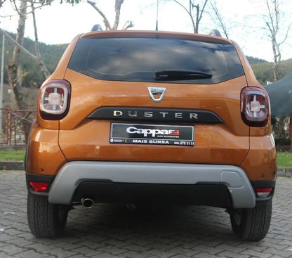 Dacia Duster 2 2018-2021 Rear Bumper Diffuser U Shape Grey
