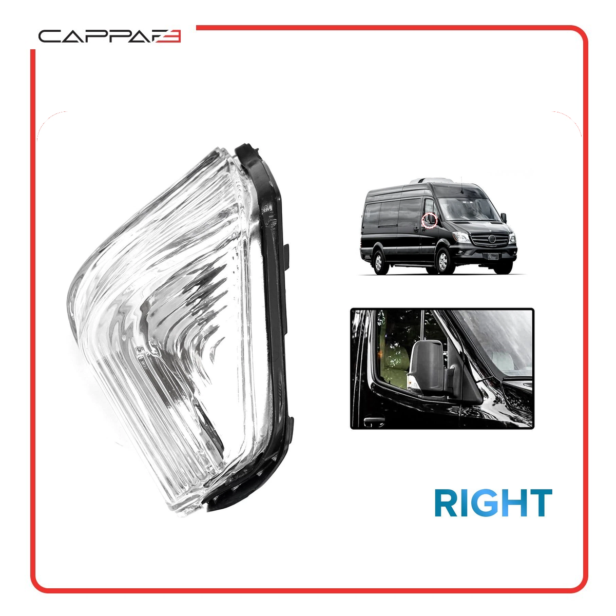 Mercedes Sprinter and VW Crafter right wing mirror indicator lens – 2
