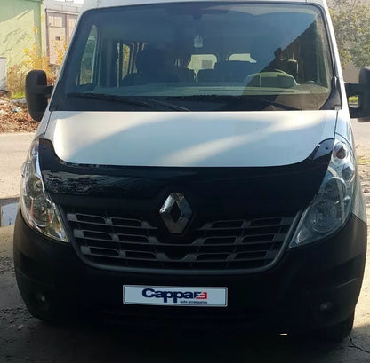 Renault Master 3 2014-2019 Bonnet Wind Stone Deflector Bug Guard Black