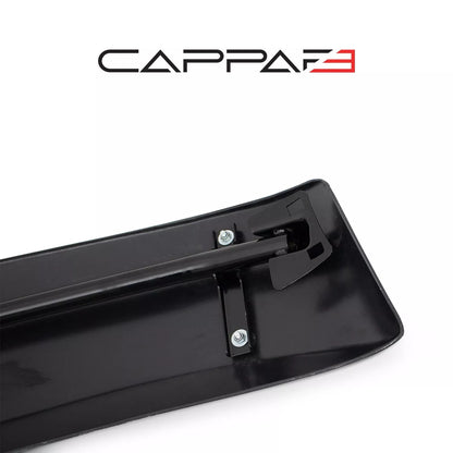 Sun Visor And Bug Guard Solid Black ABS For Ford Transit Custom 2013-17