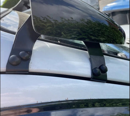 Sun Visor And Bonnet Protector Black Acrylic For Ford Connect 2014-17