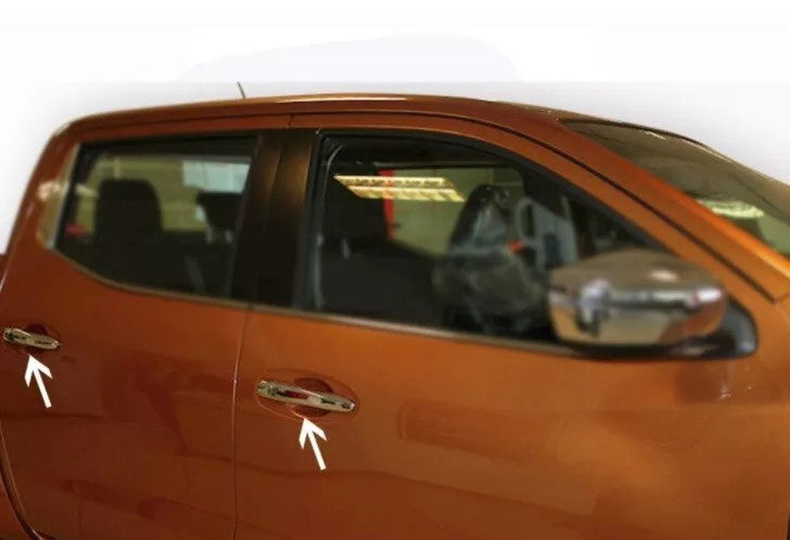 Nissan Navara 3 2016-2021 Door Handle Cover Stainless Steel Chrome 4 Doors