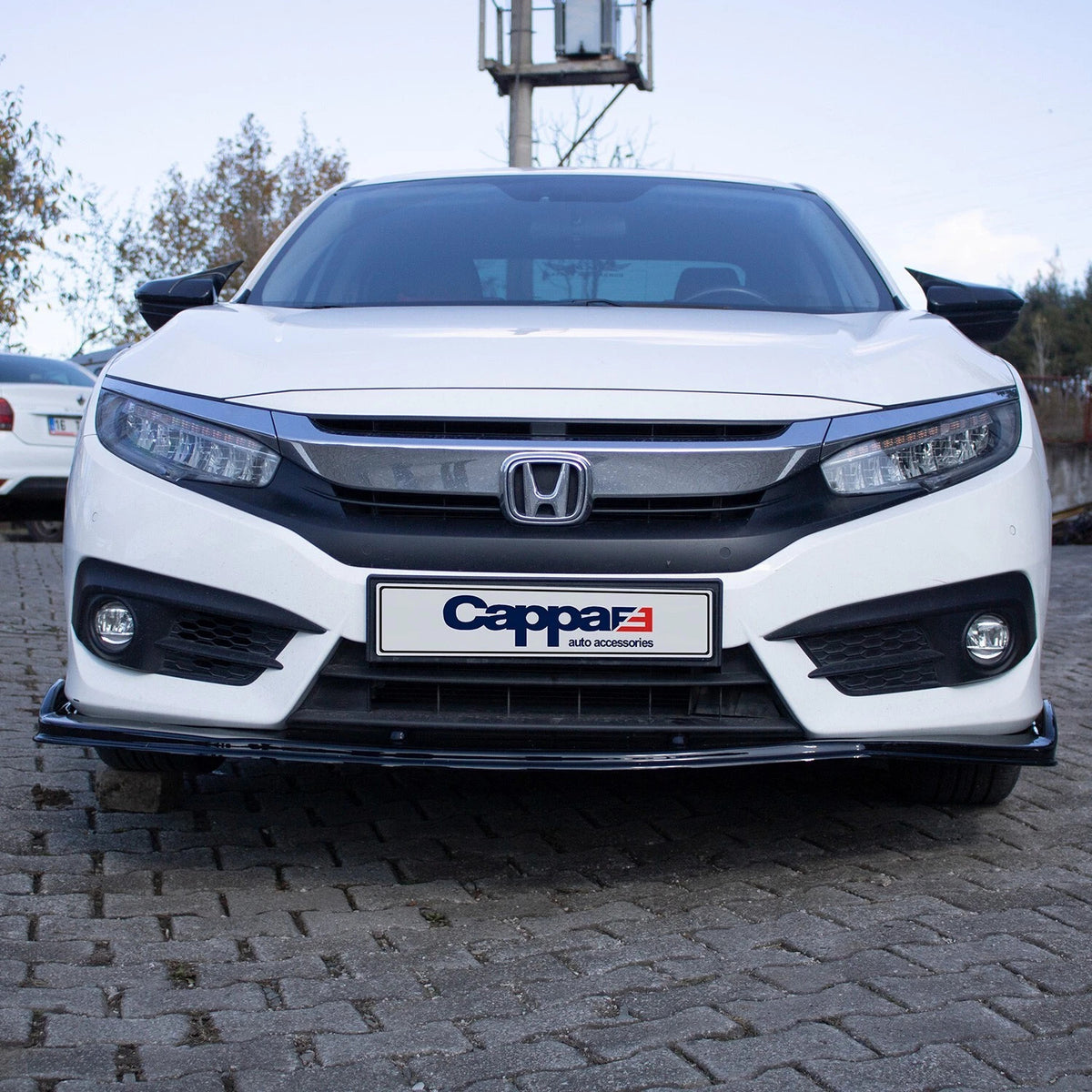 Honda Civic 10 (FC) 2015-2021 Front Bumper Lower Lip Black
