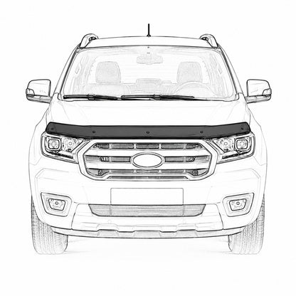 Bonnet Deflector and Front Bumper Lip for Ford Transit Mk7 2006-2014