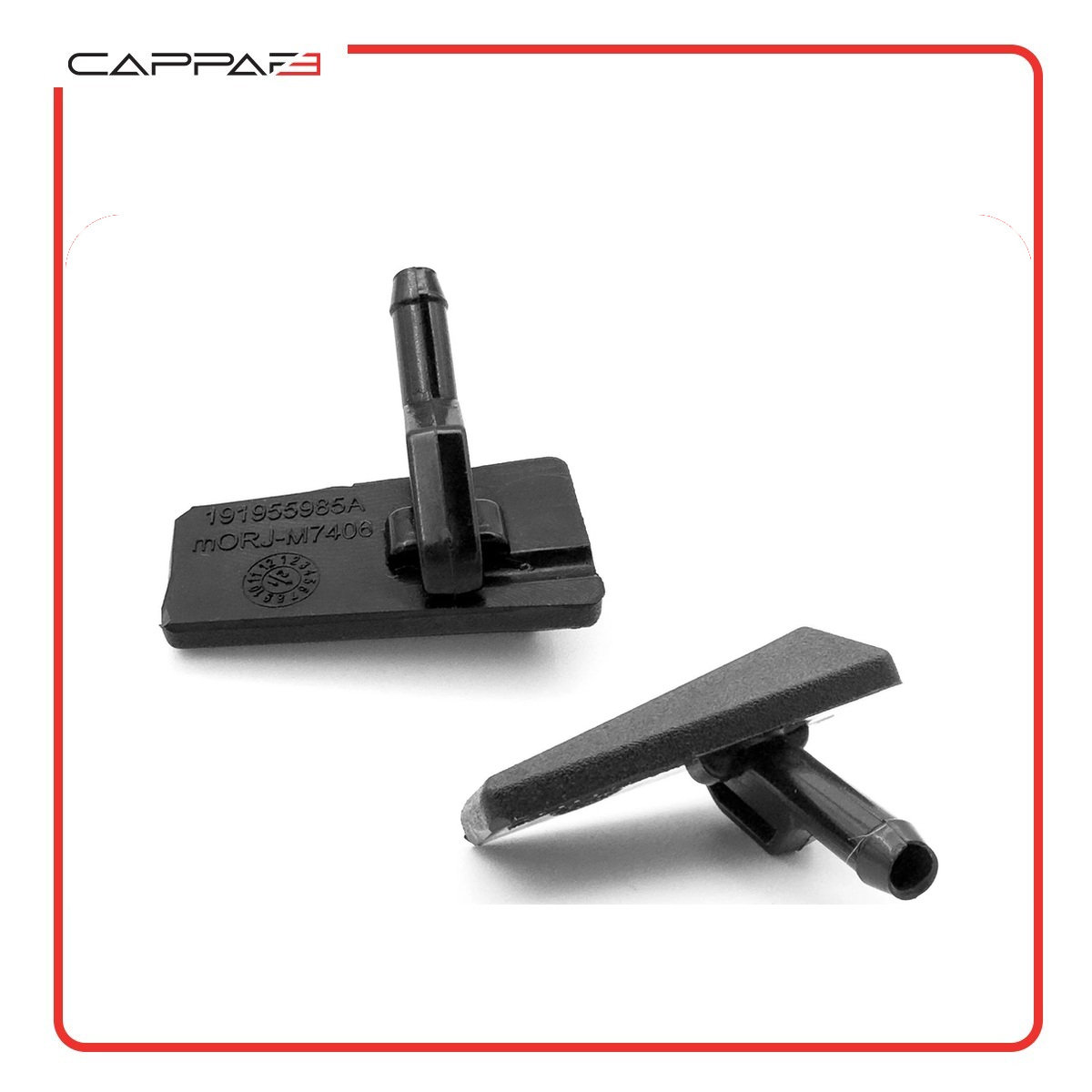Pair of front windscreen washer jet nozzles for Seat Leon, Ibiza, Cordoba and Toledo – 4