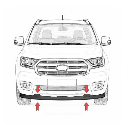 Bonnet Deflector, Bumper Lip and Rear Bumper Sill for Volkswagen Caddy 5 (SB) 2020 Onward
