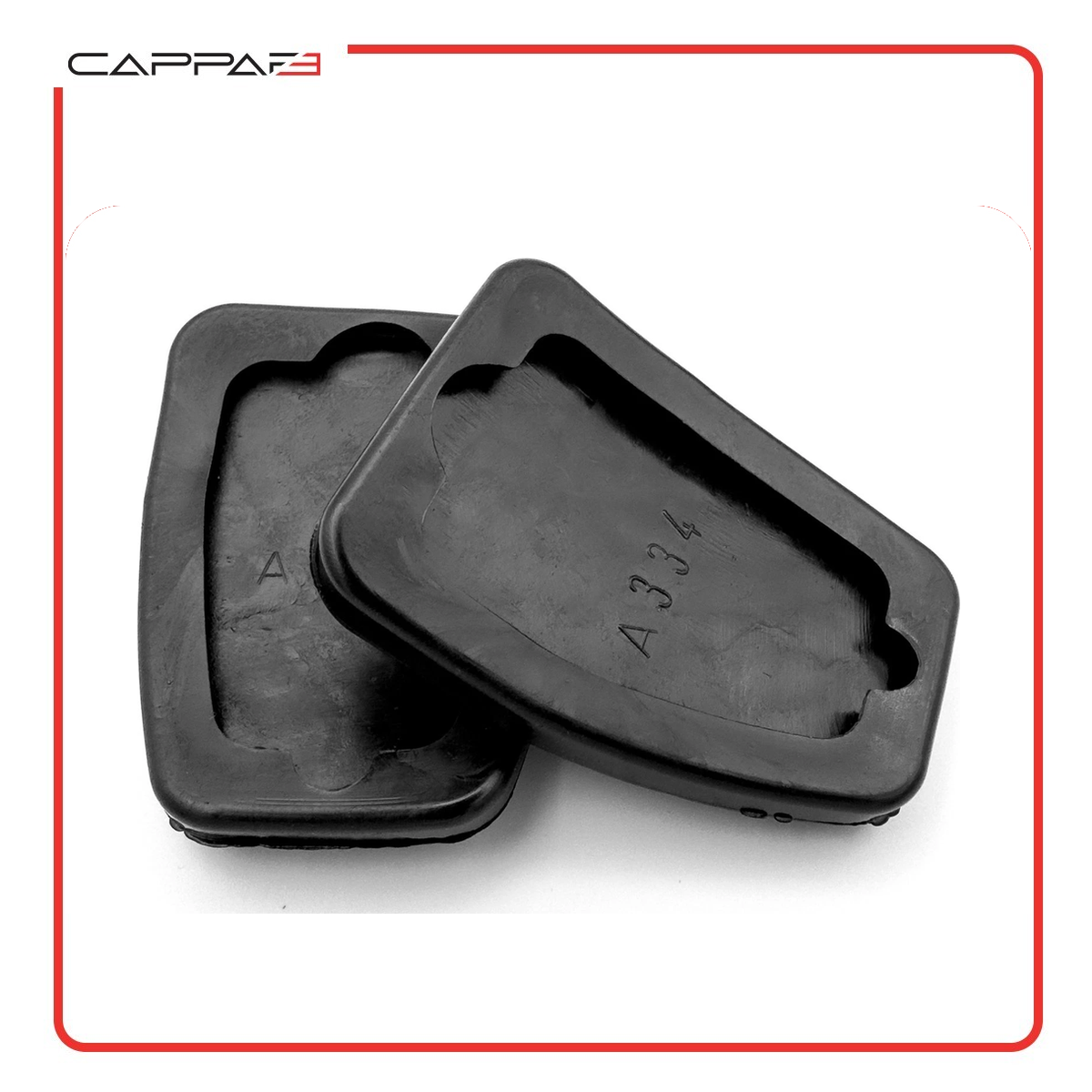 Cappafe Compatible with Nissan Qashqai J10 X-Trail T31 Juke F15 Brake and Clutch Pedal Rubber Pads 2 pcs